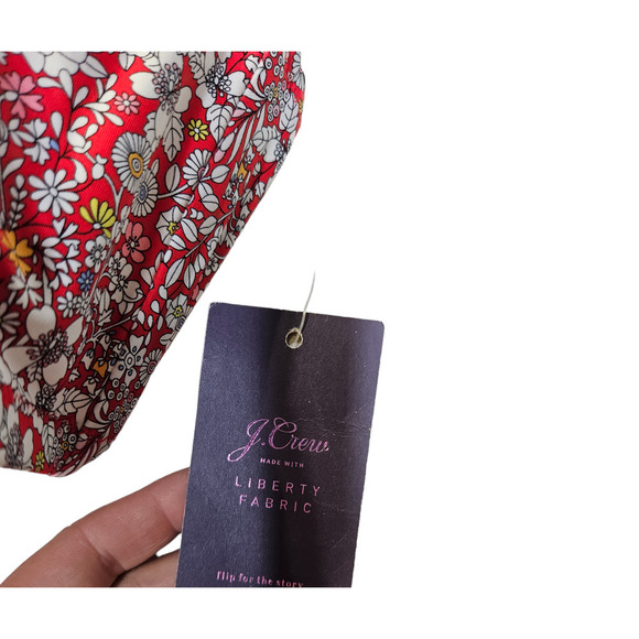NEW J.Crew XXL Liberty of London June's Meadow Cherry Print Swimsuit Top Bikini - Picture 2 of 5